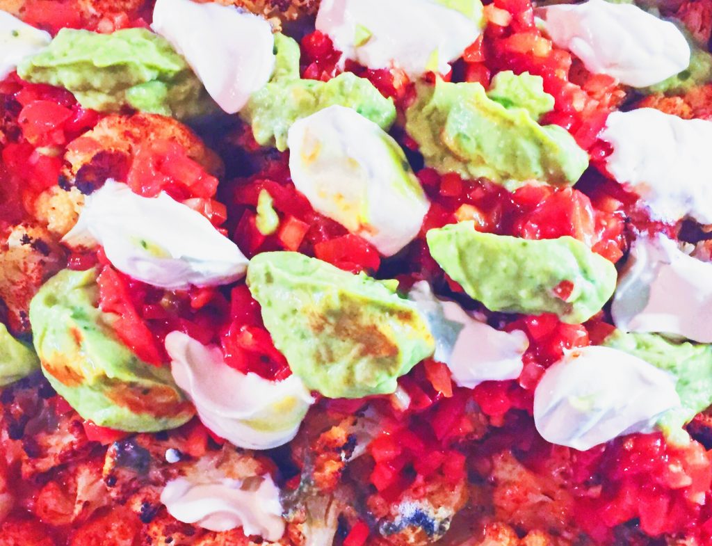 Cauliflower nacho mountain recipe from National Dish | Mexico