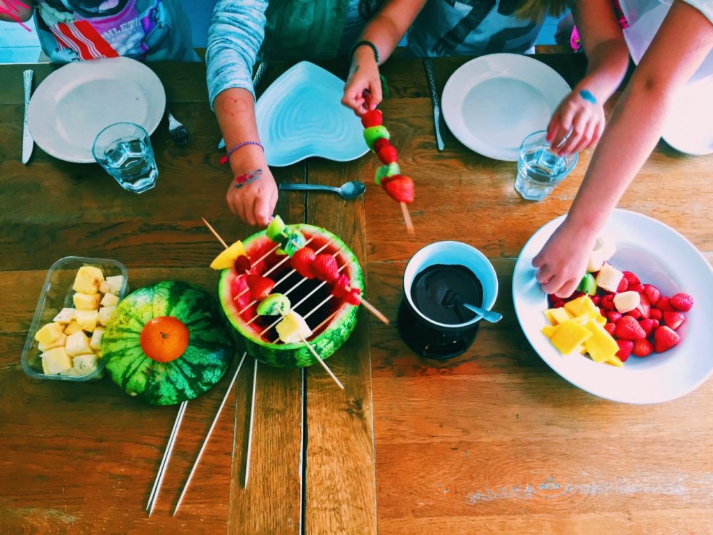 It's a fruit frenzy when you make a fruit BBQ for the kids